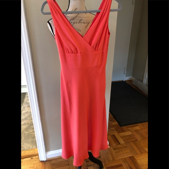 Stunning Bright Coral J. Crew Dress Size 0 - Picture 1 of 8